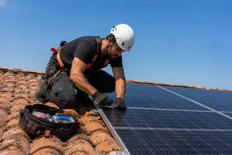 Maintenance et monitoring de panneaux solaires à Surgères